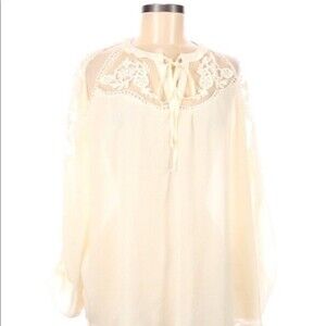 HAYDEN ivory boho top new with tags